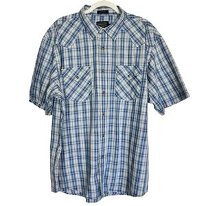Pendleton Mens Frontier Snap Button Up Plaid Shirt XXL